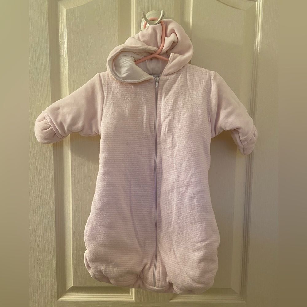 Kissy Kissy Bunting Sack Bag Pink Hooded Baby Girls Size O/S